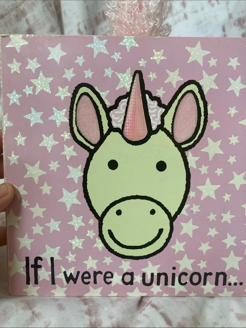 Jellycat Books If I Were a Unicorn Board Book by Anne Wilkinson Tactile